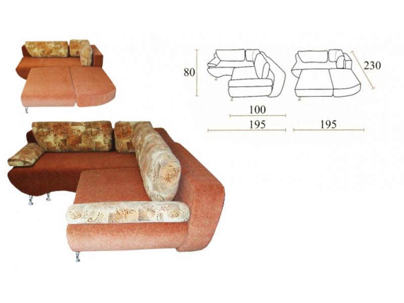 диван угловой люкс еврокнижка в Якутске