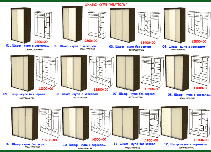 шкаф-купе неаполь в Якутске