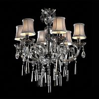 люстра md102743-6a от illuminati прозрачная/бежевая/ хром в Якутске