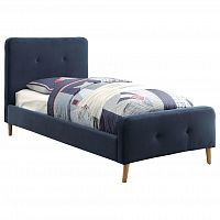 кровать button tufted flannelette navy 140х200 в Якутске