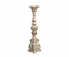 подсвечник фигурный бежевый состаренный на 1 свечу antique blue, 49,5 см в Якутске