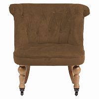 кресло amelie french country chair коричневое в Якутске