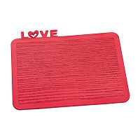 разделочная доска happy board love, красная в Якутске