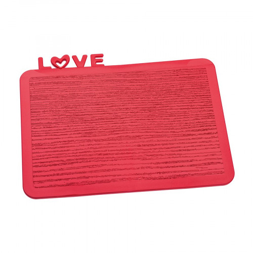 разделочная доска happy board love, красная в Якутске