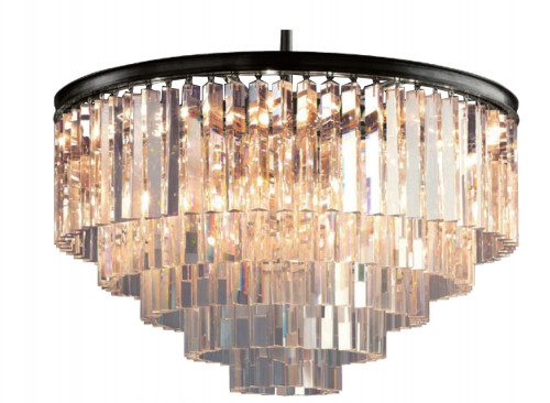 люстра odeon 5 rings черное основание в Якутске