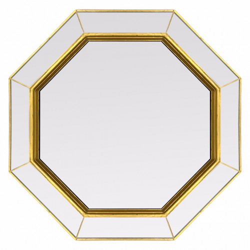 зеркало золотое венецианское восьмиугольное espresso gold в Якутске