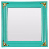 зеркало квадратное бирюзовое с золотым декором melissande в Якутске