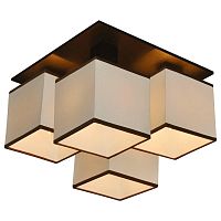 потолочная люстра arte lamp quadro a4402pl-4bk в Якутске