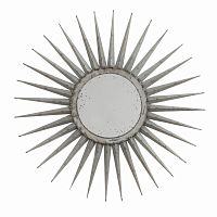 зеркало-солнце серебряное диаметр 76 см starburst в Якутске
