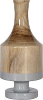 ваза настольная rustic chic wood grey в Якутске