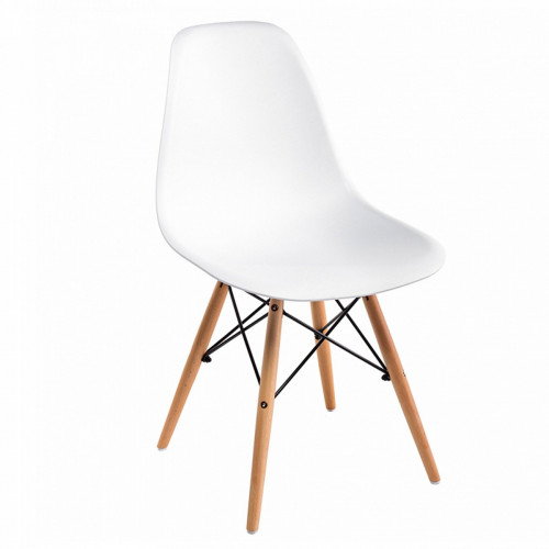 стул деревянный eames pc-015 white в Якутске