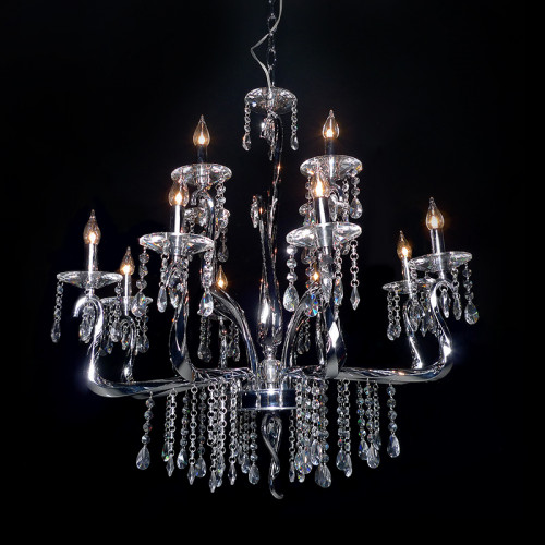 люстра mdp09059-12a от illuminati прозрачная/ хром в Якутске