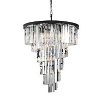 люстра helix clear от delight collection прозрачная/черная в Якутске