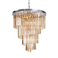 люстра helix amber от delight collection хром/янтарная в Якутске
