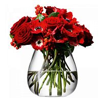 ваза округлая низкая flower 17 см в Якутске