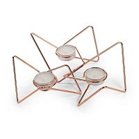 набор подсвечников медных металлических для чайных свечей tri-angular loop, 7 см, 3 штуки в Якутске