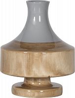 ваза настольная rustic chic vase grey wood в Якутске