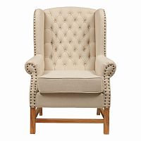 кресло мягкое с ушами french provincial armchair бежевое в Якутске