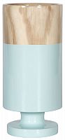 ваза настольная rustic chic tube wood blue в Якутске