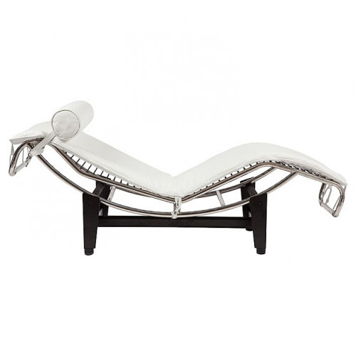 шезлонг chaise longue lc4 белый в Якутске