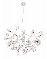 подвесная светодиодная люстра crystal lux evita sp63 white/transparent белая в Якутске