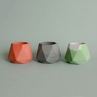 подсвечник из бетона терракотовый eco линту, 6 см в Якутске