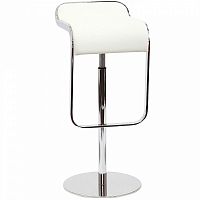 барный стул lem style piston stool белая кожа в Якутске