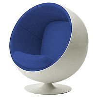 детское кресло eero ball chair бело-синее в Якутске