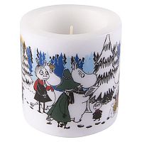 свеча большая moomin зимний лес, 8 см в Якутске