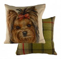 подушка с принтом waggydogs yorkie в Якутске