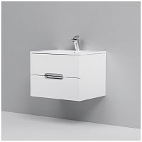 тумба под раковину am.pm spirit m70fhx0602wg33 подвесная, ящики с доводчиками, 60 см, белый глянец в Якутске