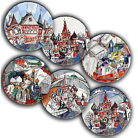 сет тарелки московия dream (6 шт.) в Якутске