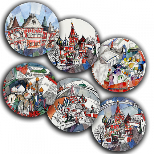 сет тарелки московия dream (6 шт.) в Якутске