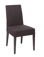 стул aylso dining chair кожа тёмно-коричневая в Якутске