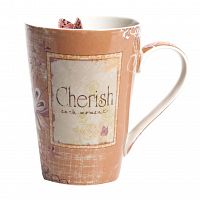 кружка cherish персикового цвета в Якутске