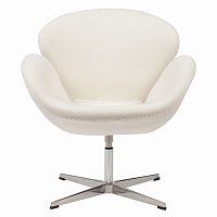 кресло swan chair кремовое в Якутске