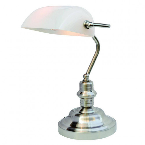 настольная лампа arte lamp banker a2491lt-1ss в Якутске