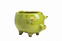 цветочный горшок pig planter зеленый в Якутске