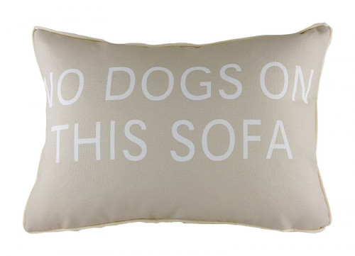 подушка с надписью no dogs on this sofa в Якутске