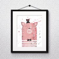 постер pig а4 в Якутске