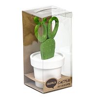 ножницы cactus с держателем, белые с зеленым в Якутске