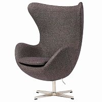 кресло egg chair серое в Якутске