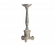 подсвечник фигурный голубой состаренный на 1 свечу antique blue finish, 61 см в Якутске