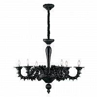 подвесная люстра ideal lux ca rezzonico sp6 nero в Якутске