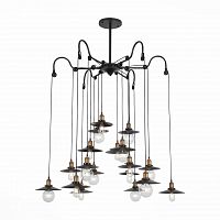 подвесная светодионая люстра st luce curiosita sl270.403.18 коричневая в Якутске
