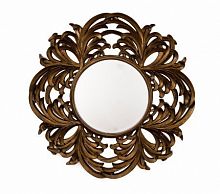 зеркало круглое большое в резной раме round leaf в Якутске