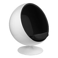 кресло eero aarnio style ball chair черное в Якутске