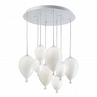 подвесная люстра ideal lux clown sp8 bianco в Якутске