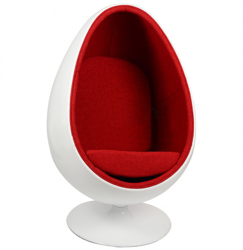 кресло ovalia egg style chair красное в Якутске