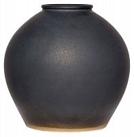 ваза керамическая объемная 26 см antiqued черная в Якутске